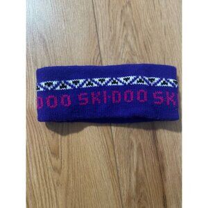 Vintage Genuine Ski-Doo Bombardier Purple Headband Snowmobile Ear Warmer Retro